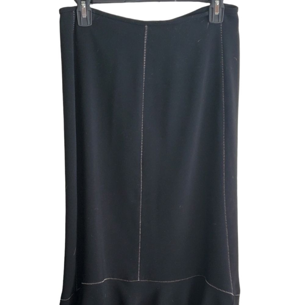 Drama black size 8 high low ruffle skirt